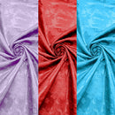 BIG ROSES JACQUARD SATIN FABRIC (by the yard)