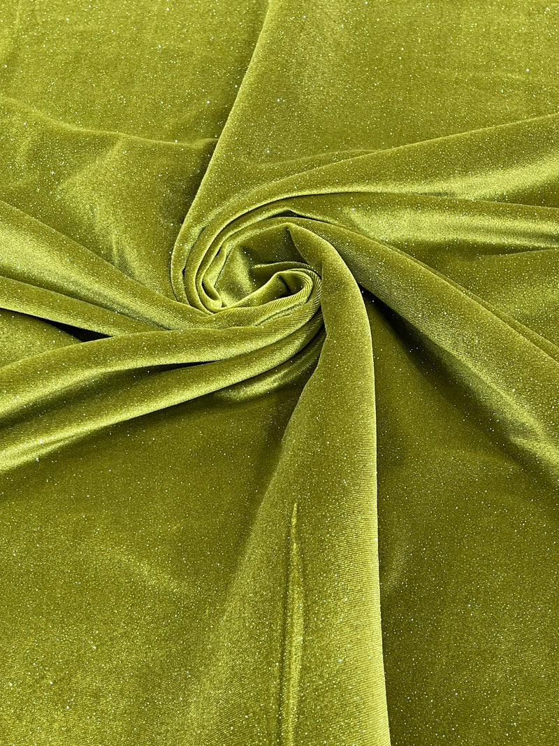 Galaxy Glitter Spandex Stretch Velvet Fabric/60” Wide.