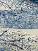 Palm Beaded Damask Design Fabric, by The Yard. (Copy)