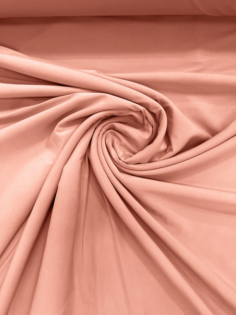 Blush 58" Wide ITY Fabric Polyester Knit Jersey 2 Way Stretch Spandex Sold By The Yard.