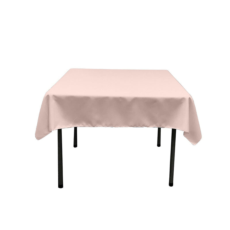 Blush Square Polyester Poplin Tablecloth / Overlay/ Party Supply.