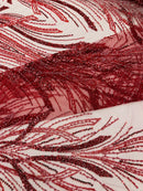 Palm Beaded Damask Design Fabric, by The Yard. (Copy)