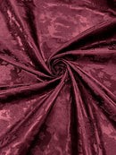 BIG ROSES JACQUARD SATIN FABRIC (by the yard)