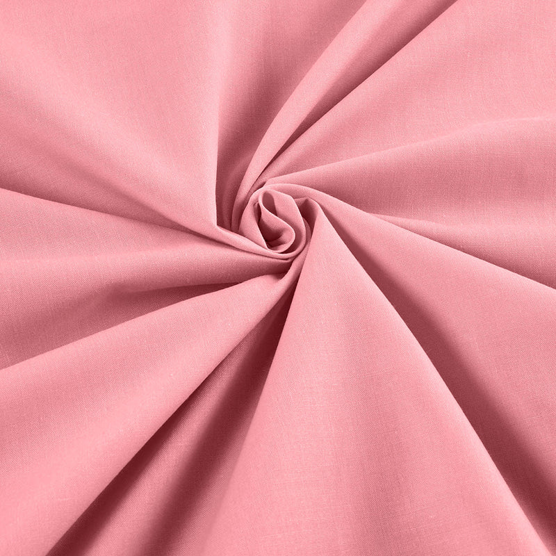 Candy Pink - Solid Poly Cotton Fabric - Sold By The Yard 58"/60" Wide.