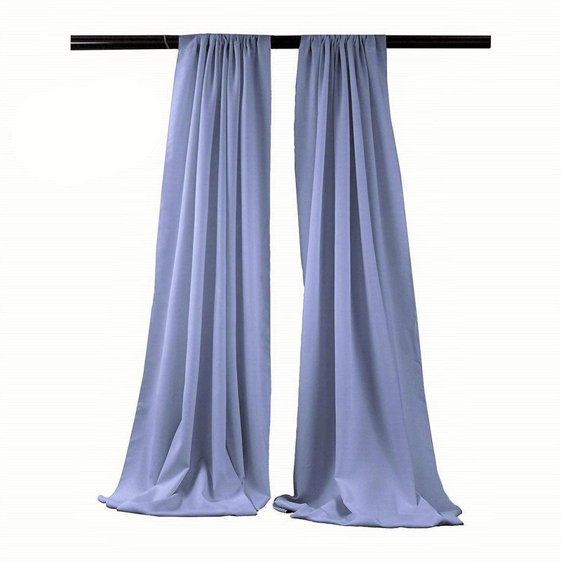 Coppen Blue - Backdrop Drape Curtain, Polyester Poplin SEAMLESS 1 SETS.