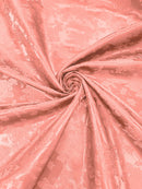 BIG ROSES JACQUARD SATIN FABRIC (by the yard)