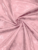 BIG ROSES JACQUARD SATIN FABRIC (by the yard)