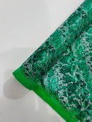 Snake Design Shattered Glass Nylon Spandex Fabric, 4-Way Stretch, by The Yard.