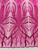 Palm Beaded Damask Design Fabric, by The Yard. (Copy)