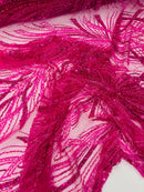 Palm Beaded Damask Design Fabric, by The Yard. (Copy)