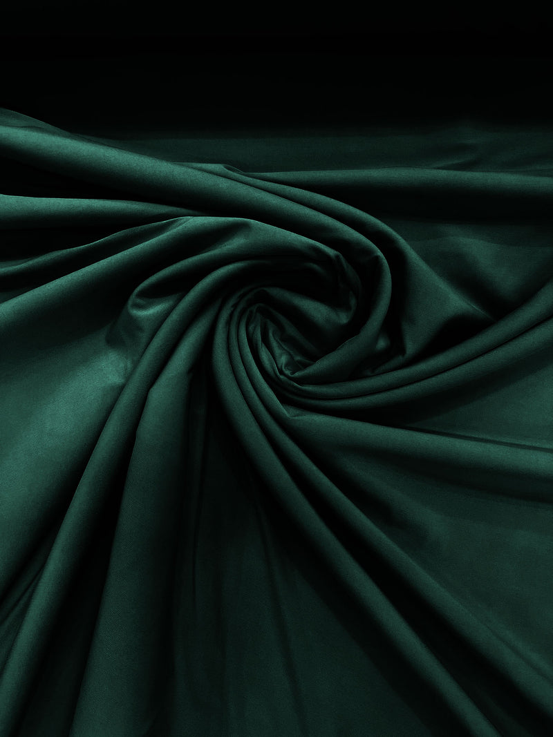 Hunter Green 58" Wide ITY Fabric Polyester Knit Jersey 2 Way Stretch Spandex Sold By The Yard.