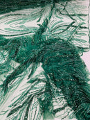 Palm Beaded Damask Design Fabric, by The Yard. (Copy)