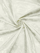 BIG ROSES JACQUARD SATIN FABRIC (by the yard)