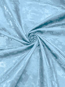 BIG ROSES JACQUARD SATIN FABRIC (by the yard)