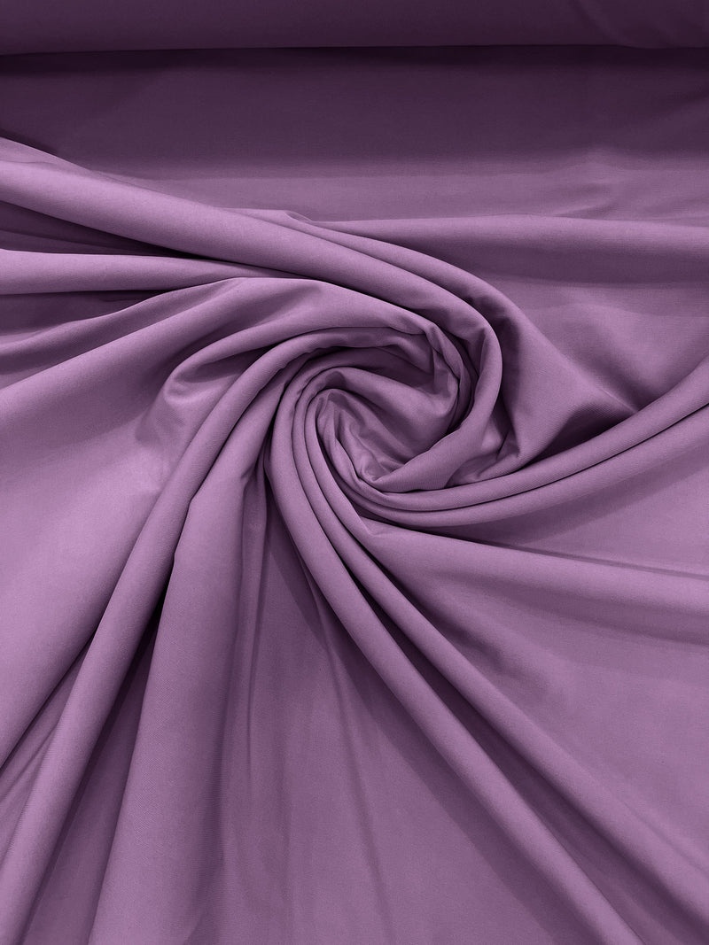 Lilac 58" Wide ITY Fabric Polyester Knit Jersey 2 Way Stretch Spandex Sold By The Yard.