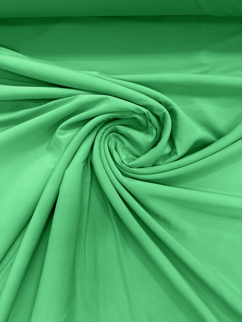 Mint Green 58" Wide ITY Fabric Polyester Knit Jersey 2 Way Stretch Spandex Sold By The Yard.