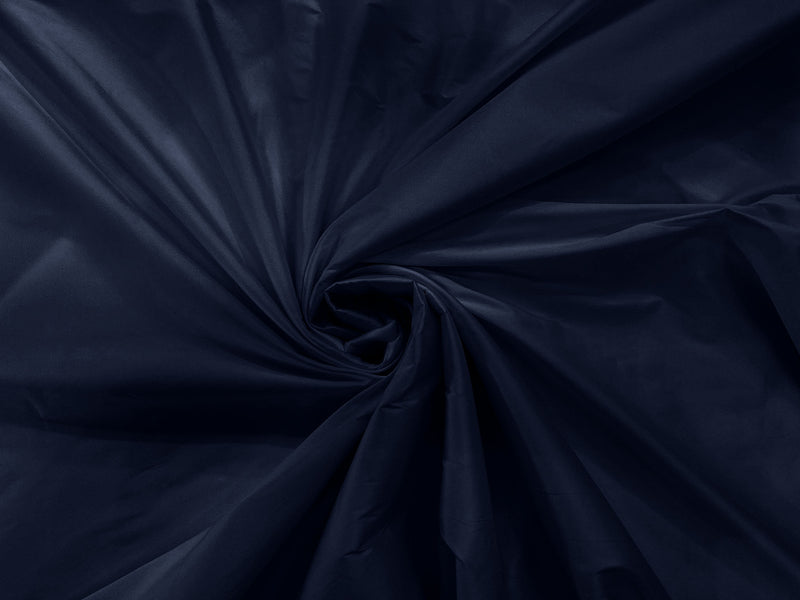 Navy Blue - 100% Polyester Imitation Silk Taffeta Fabric 55" Wide/Costume/Dress/Cosplay/Wedding.