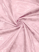 BIG ROSES JACQUARD SATIN FABRIC (by the yard)