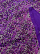 Snake Design Shattered Glass Nylon Spandex Fabric, 4-Way Stretch, by The Yard.