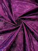 BIG ROSES JACQUARD SATIN FABRIC (by the yard)