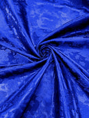 BIG ROSES JACQUARD SATIN FABRIC (by the yard)