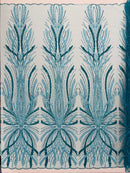 Palm Beaded Damask Design Fabric, by The Yard. (Copy)