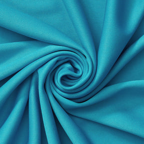 Turquoise Polyester Knit Interlock Mechanical Stretch Fabric 58" Wide/Sold By The Yard.