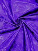 BIG ROSES JACQUARD SATIN FABRIC (by the yard)