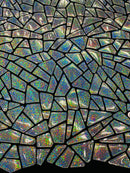 BROKEN GLASS SEQUIN VELVET FABRIC (By The Yard)