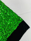 BROKEN GLASS SEQUIN VELVET FABRIC (By The Yard)