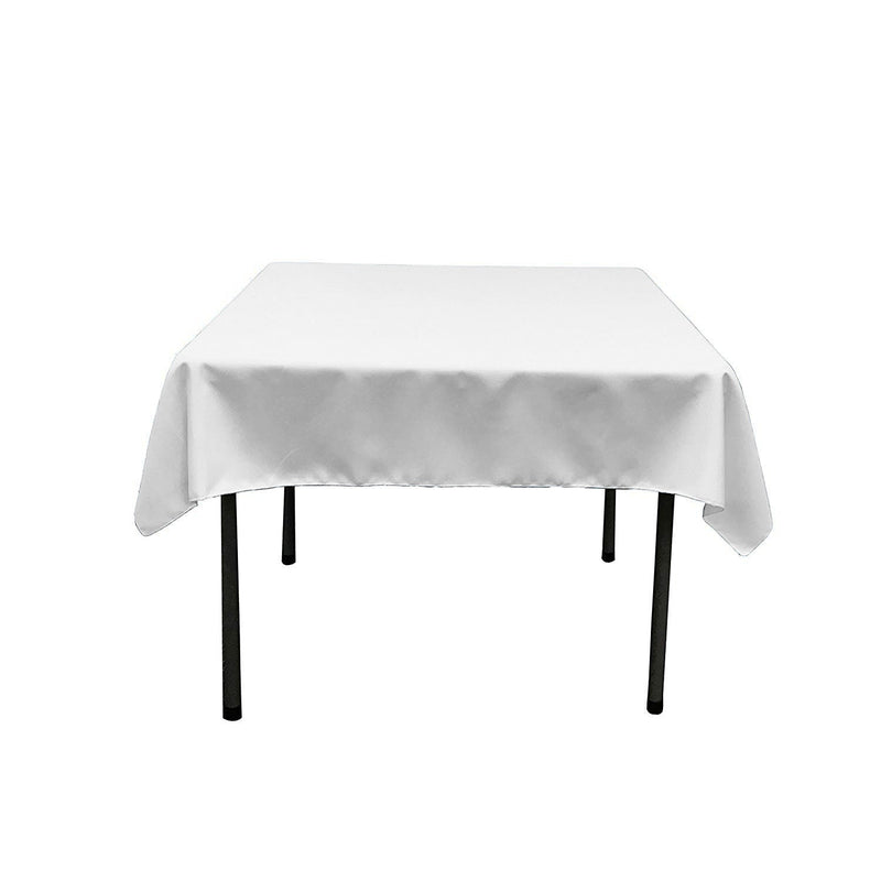 54" Square Polyester Poplin Tablecloth / Overlay/ Party Supply.