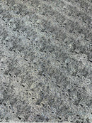 Snake Design Shattered Glass Nylon Spandex Fabric, 4-Way Stretch, by The Yard.