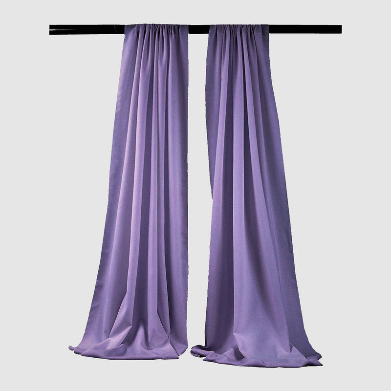 Dark Lilac - Backdrop Drape Curtain, Polyester Poplin SEAMLESS 1 SETS.