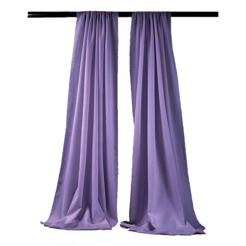 Lavender - Backdrop Drape Curtain, Polyester Poplin SEAMLESS 1 SETS.