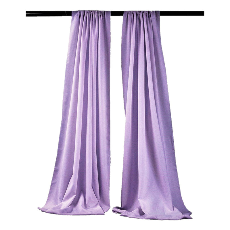 Lilac - Backdrop Drape Curtain, Polyester Poplin SEAMLESS 1 SETS.