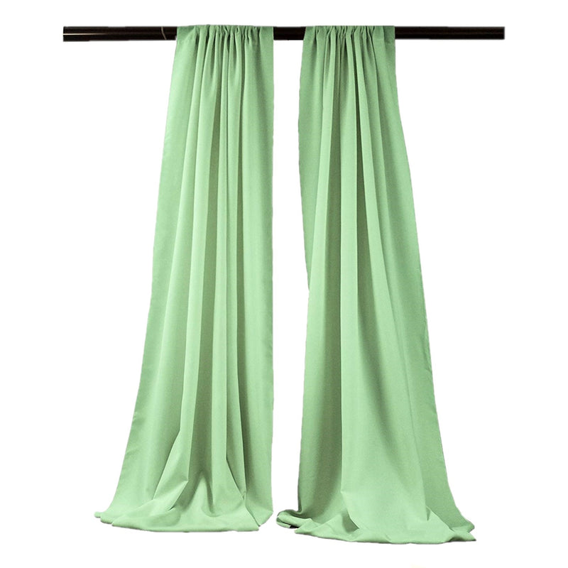 Mint - Backdrop Drape Curtain, Polyester Poplin SEAMLESS 1 SETS.