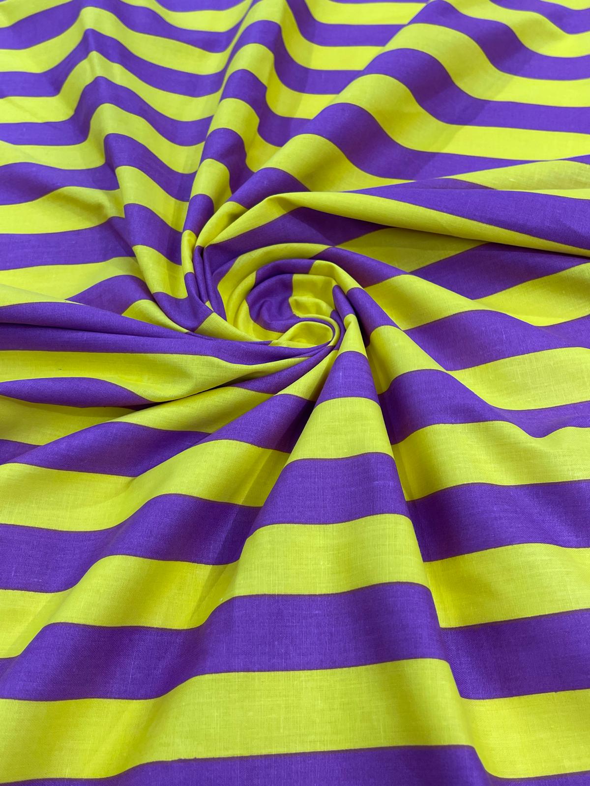 Poly Cotton 1" Stripe Print| New Creations Fabric & Foam Inc. - New Creations Fabric & Foam Inc