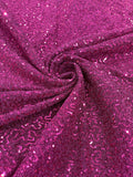 METALLIC TINSEL STRETCH LUREX SEQUIN FABRIC.