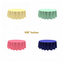 108" ROUND POLY POPLIN SEAMLESS TABLECLOTH