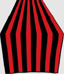 12" Wide x 72" Long 1" Stripe Print Poly Cotton Table Runner - New Creations Fabric & Foam Inc