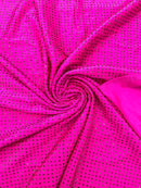 RHINESTONE NYLON SPANDEX FABRIC (By The Yard)