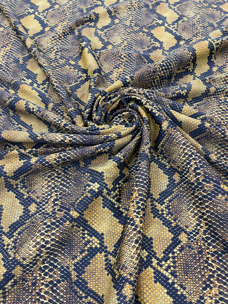 PYTHON SNAKE DIGITAL PRINT ON A SPANDEX FABRIC (By The Yard)