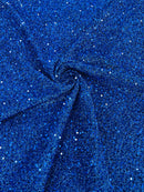 METALLIC LAME CONFETTI SEQUINS SPANDEX (by the yard)