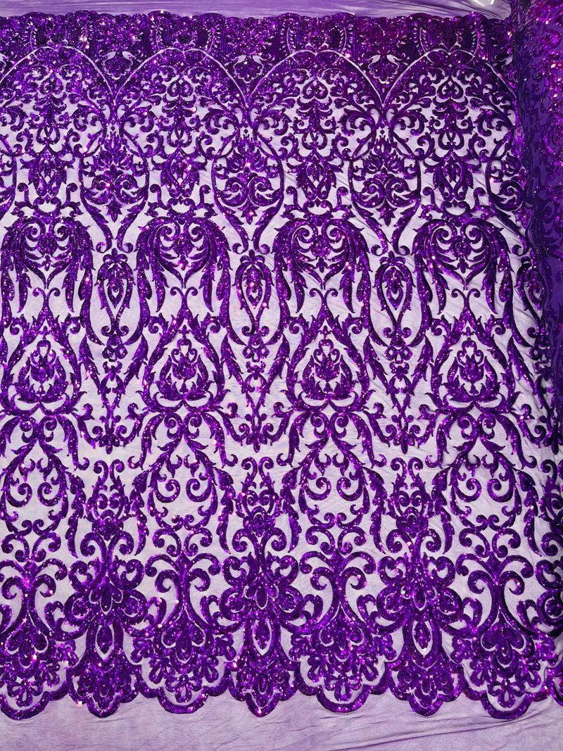 KING DAMASK SEQUIN (By The Yard)