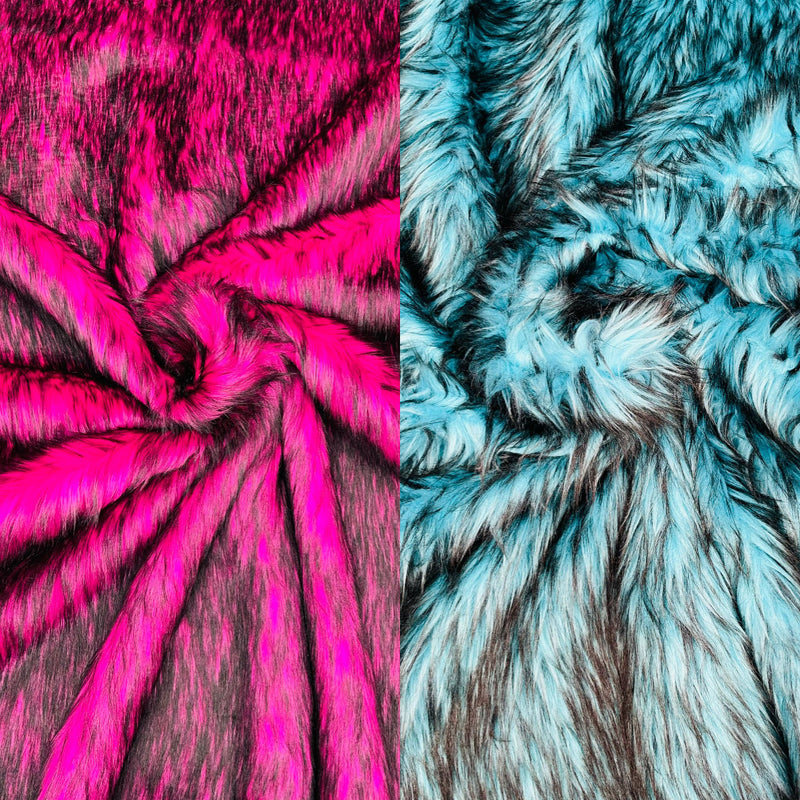 HUSKY FAUX FUR 2 TONE (by the yard)