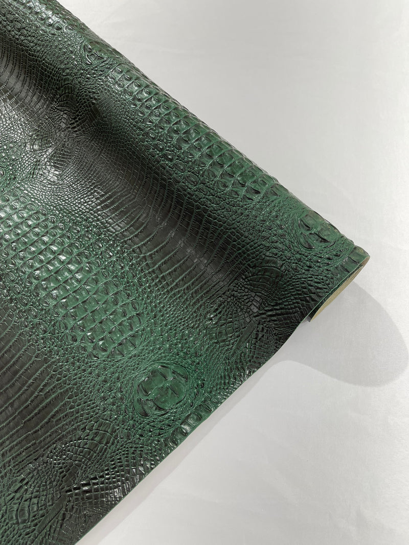 FLORIDA VEGGAN FAUX CROCODILE 3D TWO TONE VINYL (by the yard)