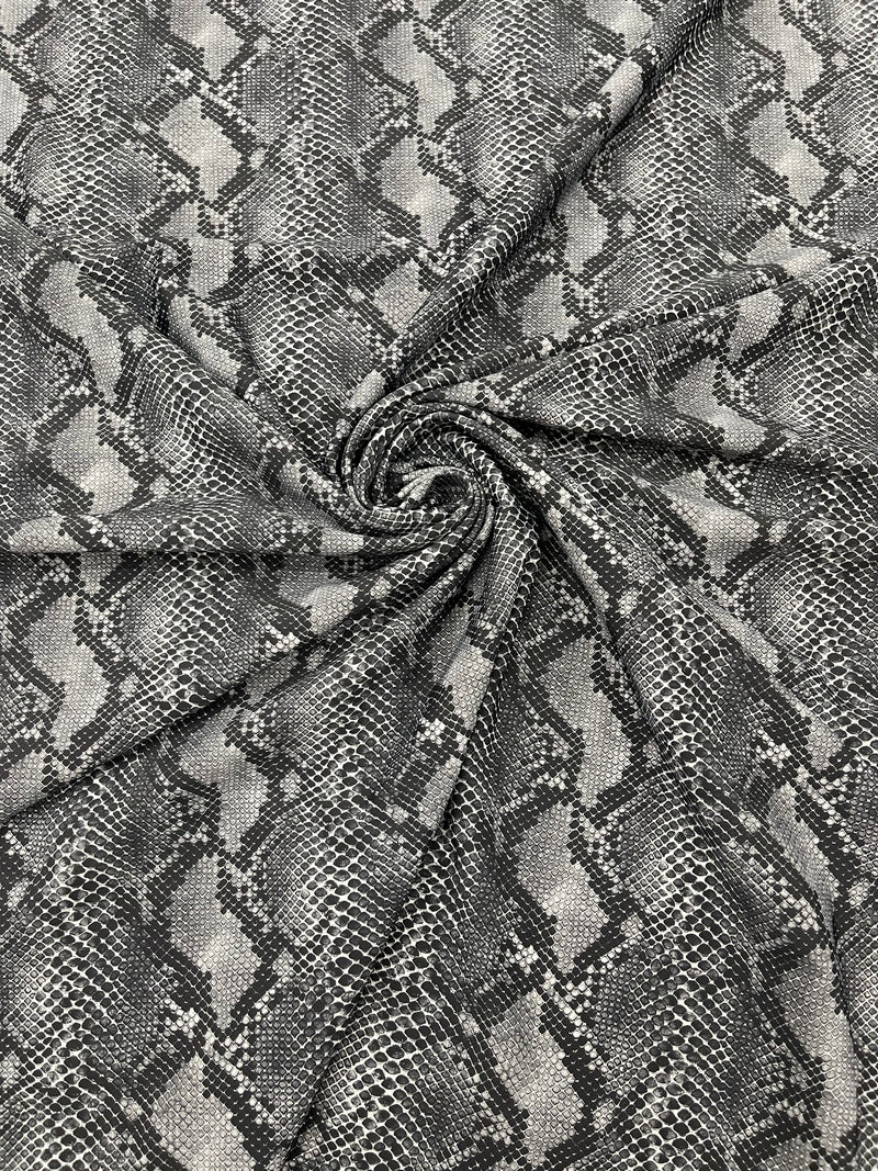 PYTHON SNAKE DIGITAL PRINT ON A SPANDEX FABRIC (By The Yard)