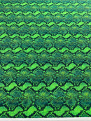 PYTHON SNAKE DIGITAL PRINT ON A SPANDEX FABRIC (By The Yard)