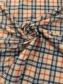 PLAID CHECKERED SPANDEX (By The Yard)