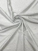 RHINESTONE NYLON SPANDEX FABRIC (By The Yard)